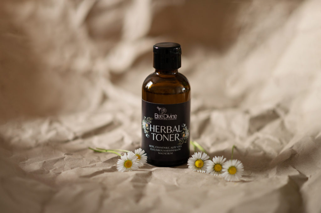 Herbal Toner bee divine natural cosmetic uk