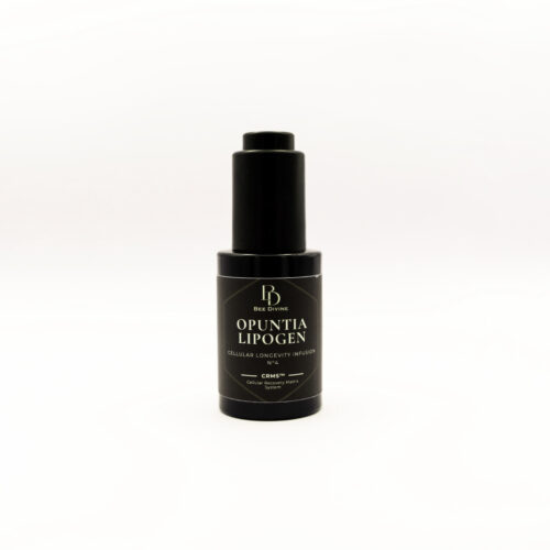 OPUNTIA LIPOGEN CELLULAR LONGEVITY INFUSION FACIAL OIL TREATMENT ORGANIC NATURAL SKINCARE BIOTECH LUXURY BRAND UK BEE DIVINE CRMS SKIN INTELLIGENCE