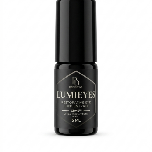 LUMIEYES oil eye serum bee divine natural organic biotech luxury skincare brand uk crms skin intelligence bee divine puffiness, lines, sensitive skin