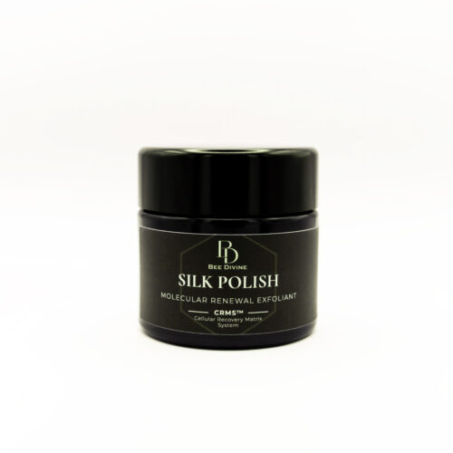 SILK POLISH EXFOLIATION ORGANIC GEL TO MILK RENEWING SKIN BEE DIVINA BIOTECH LUXURY BRAND UK ORGANIC SKINCARE CRMS SKIN INTELLIGENCE