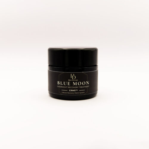 BLUE MOON OVERNIGHT TREATMENT ANTI AGE TIRED SKIN NATURAL ORAGNIC SKINCARE BIOTECH LUXURY BRAND UK CRMS SKIN INTELLIGENCE