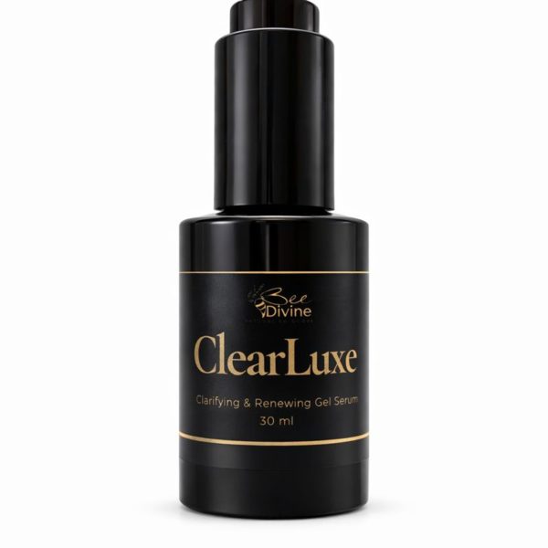 ClearLuxe Brightening serum acne uneven skin tone pigmentation niacinamide bee divine natural and organic skincare Luxury brand uk CRMS Skin intelligence