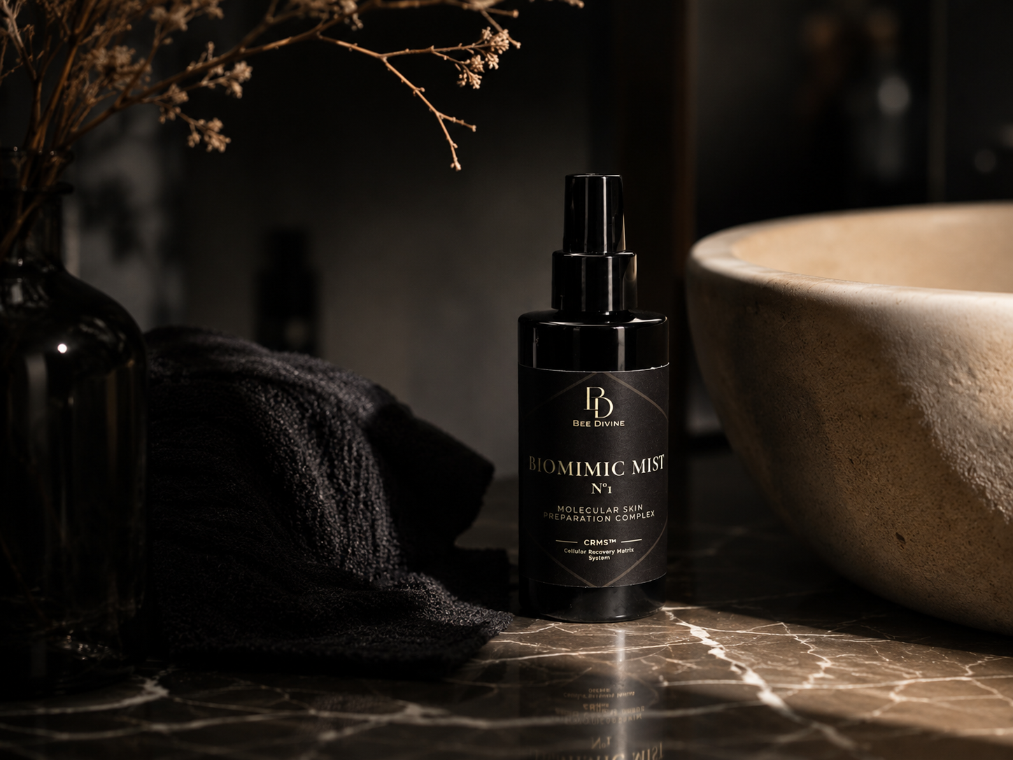 BIOMIMIC MIST TONER BEE DIVINE NATURAL ORGANIC BIOTECH LUXURY SKINCARE BRAND UK CRMS SKIN INTELLIGENCE