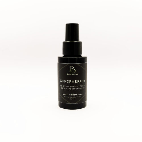SUNSPHERE 30 Bee Divine Natural SPF Organic skincare Luxury brand biotech Uk CRMS Skin intelligence