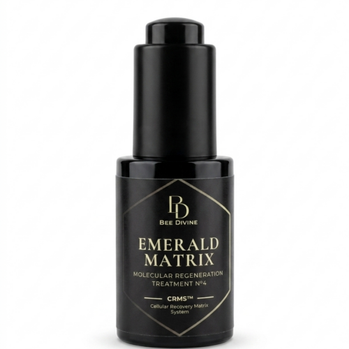 EMERALD MATRIX BEE DIVINE Natural organic skincare biotech luxury brand UK renewing retinol oily serum deep hydration regeneration CRMS SKIN INTELLIGENCE